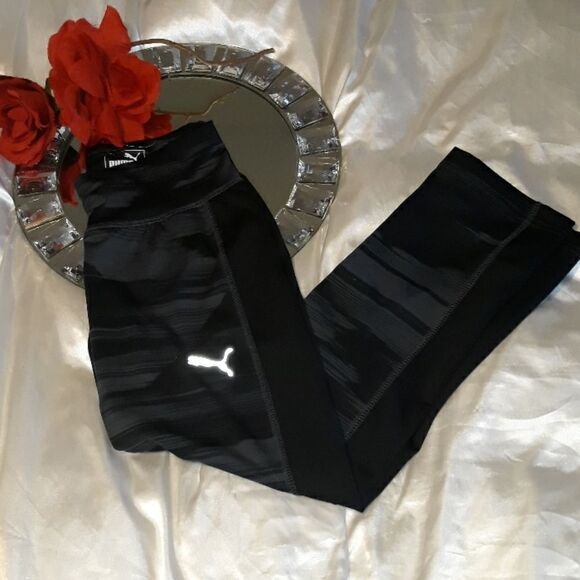 Puma Black and Grey Cropped Fitness Leggin… - Picture 5 of 7